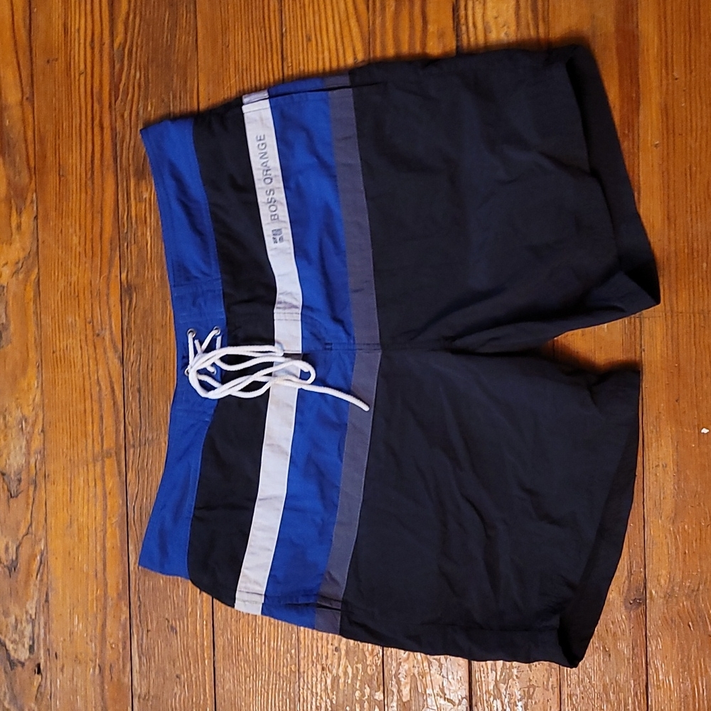 Hugo boss orange swim trunks men's medium @D4